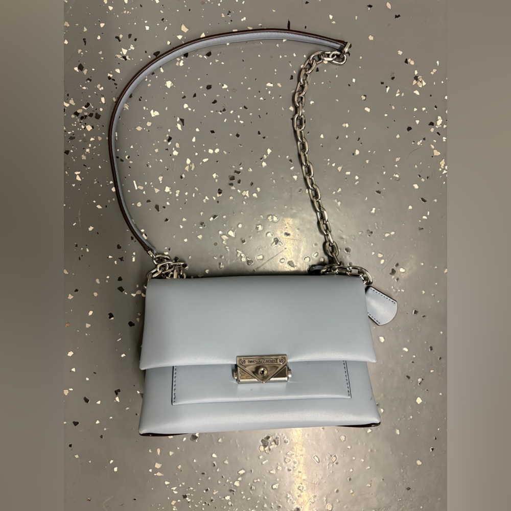 Authentic Michael Kors CECE pale blue shoulder purse  Great shape